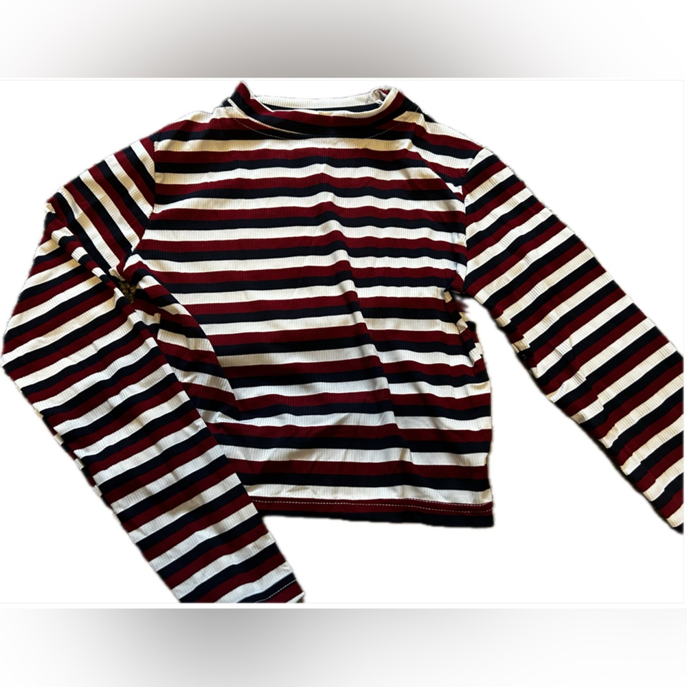 Shein striped womens crop top